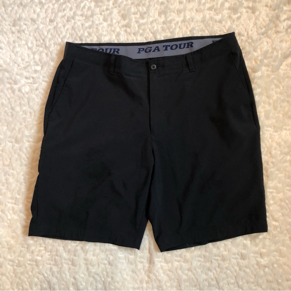 PGA tour black shorts EUC